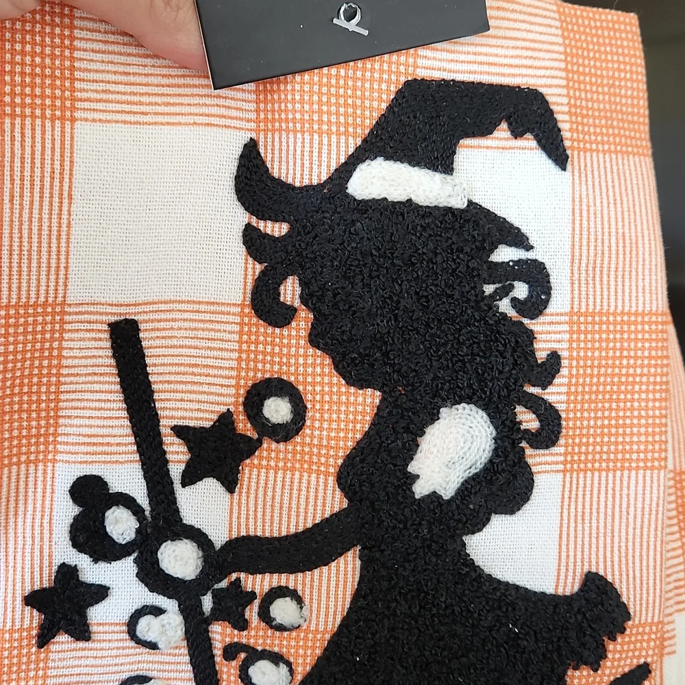 NWT Cynthia Rowley Super Sexy Witch Kitchen Towel Set Halloween Holiday